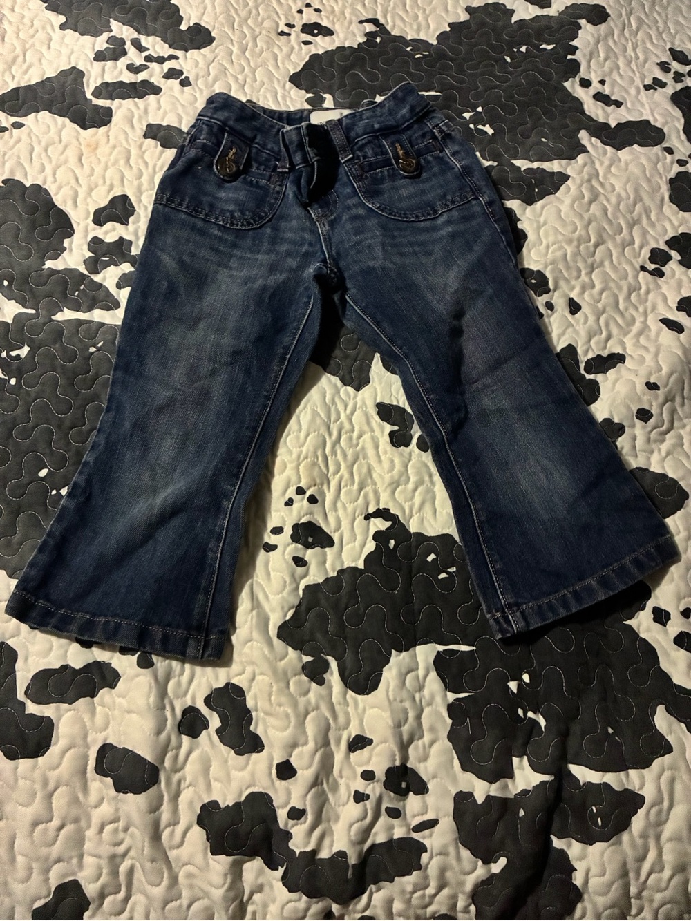 Old Navy Dark Blue Flared Kids Jeans